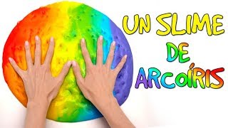 Cómo hacer un Slime Arcoíris🌈💩 [upl. by Esnohpla]