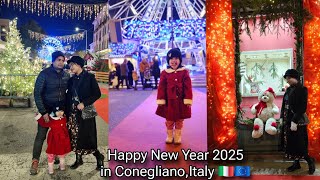 Happy new Year 2025 in ConeglianoItaly 🇮🇹🇪🇺 [upl. by Boak]