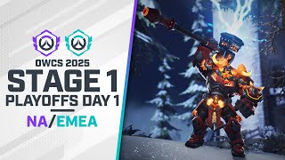 DROPS OWCS 2025  EMEA amp NA  Stage 1 Playoffs Day 1 [upl. by Hamehseer399]