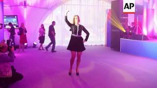 Foreign ministry spokeswoman dances to folk song [upl. by Nnairak986]