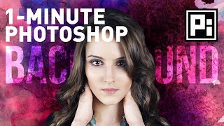 1Minute Photoshop  How to Change Background Episode 1 [upl. by Adnuhser]