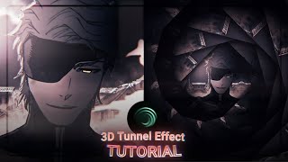 3D Tunnel Effect Tutorial  Alight motion Preset [upl. by Samala]