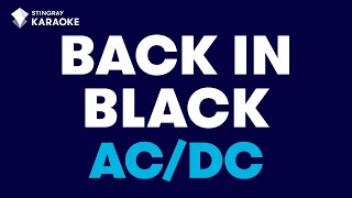 ACDC  Back In Black Karaoke With LyricsStingrayKaraoke [upl. by Bobby]