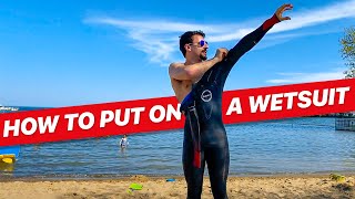 How to Put on a Wetsuit  10 Step Guide [upl. by Nroht]