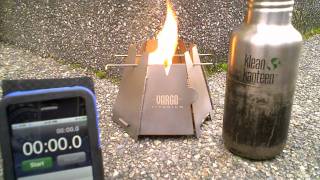 Vargo Titanium Hexagon Wood Stove [upl. by Phillipp425]