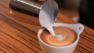 How to Free Pour  Latte Art [upl. by Zzaj]