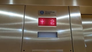 Loud ThyssenKrupp Hydraulic Elevators  Hilton Garden Inn Stony Brook NY [upl. by Ecnedac]