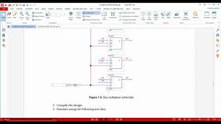 Build 21 MUX and 4bit Bus Multiplexer in Quartus II version 131 [upl. by Annairb]