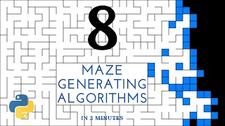 8 Maze Generating Algorithms in 3 Minutes [upl. by Yrol]