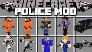 Minecraft POLICE MOD  FIGHT CRIME AND KILL PRISONERS THAT ESCAPE PRISON Minecraft [upl. by Lyndel]