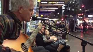 Awesome street musician guitarist busker Luke Hurley [upl. by Erapsag]