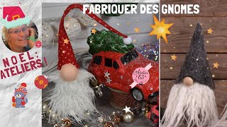 🎅🔴 DIY de NOEL idée Comment Réaliser facilement un gnome pour NOEL Tuto FACILE ©A63 [upl. by Orapma219]