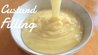 Homemade Custard filling Simple Recipe [upl. by Lind]