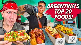 Must Try Before You Die Argentinas TOP 20 Street Foods [upl. by Tnarg]