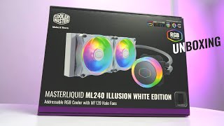 Cooler Master MasterLiquid ML240 Illusion White Unboxing Ph [upl. by Fokos762]