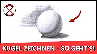 Kugel zeichnen in 3D  Zeichnen für Anfänger [upl. by Acinad133]