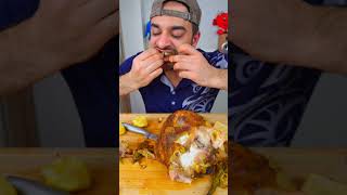 اكل راس خروف مشوي ومحمص لذيذ Roasted Lamb Head Eating Show اكلات eating shorts foodreview [upl. by Malley]