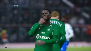 AS SaintÉtienne X AJ Auxerre  PES 2021 GAMEPLAY [upl. by Hama]