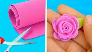 9 Flores con foamy  goma eva  Ideas fáciles para decorar regalar o vender [upl. by Necyla]