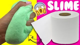 PROBANDO SLIME 💦 CON PAPEL DE BAÑO SIN PEGAMENTO [upl. by Ydualc292]