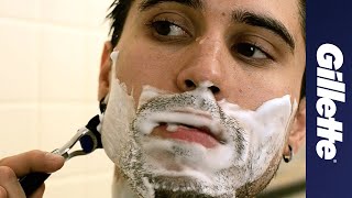 Shaving Tips Shaving in The Shower  Gillette [upl. by Nonnek]