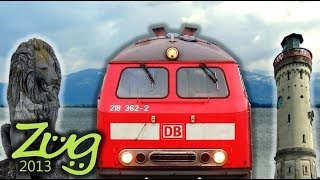 Zug2013 Lindau Hbf 2017  mit BR218 BR612 BR628 BR650 EC Re 421 ÖBB 4024 uvm [upl. by Poppy564]