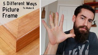 How To Make A Picture Frame  5 Different Techniques [upl. by Ahsatin]