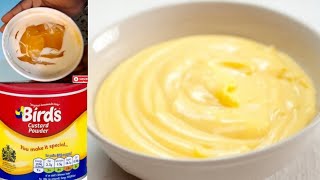 QUICK AND EASY CUSTARD RECIPE 2 WAYSBIRDS CUSTARD RECIPE [upl. by Nottirb]