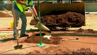 What goes into installing a MLB pitching mound  Ask BrightView [upl. by Skurnik362]