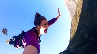 BUNGY JUMP Queenstown New Zealand  Nevis amp Kawarau Bridge [upl. by Novahc]