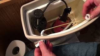 How To Replace A Toilet Flush Lever Handle [upl. by Noivert]