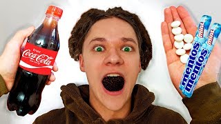 Coca Cola and Mentos in the Mouth EXPERIMENT [upl. by Aryt]