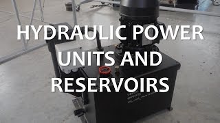 Hydraulic Power Units and Reservoirs Full Lecture [upl. by Bose]