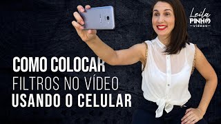 Como colocar FILTROS nos VÍDEOS usando o CELULAR fácil e grátis [upl. by Acirretal]