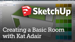 SketchUp Tutorials with Kat Adair Creating a Basic Room for Beginners [upl. by Hsizan601]