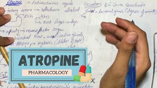 ATROPINE  Mechanism Uses Adverse effects Antidote Pharmacokinetic PHARMACOLOGY [upl. by Eornom]