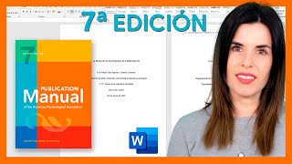 🟠 PORTADA APA 7ma séptima edición en Word  última edición [upl. by Alleon]