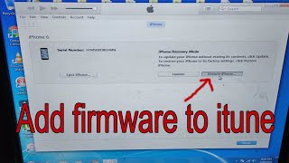 How to Import or add Ipsw firmware into iTunes in just 1 minute [upl. by Merola]