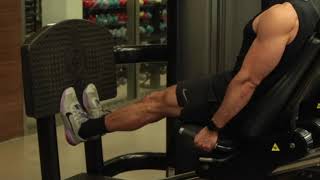 Flexão plantar no leg press horizontal [upl. by Attenweiler]