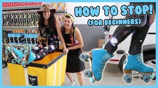 How to Stop on Roller Skates for Beginners [upl. by Hastie467]