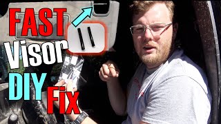 Jeep Wrangler Sun Visor Repair FAST [upl. by Eerpud95]