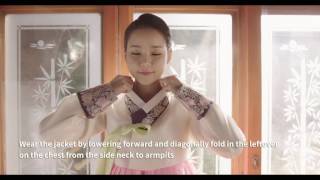 How to wear HanbokKorean traditional clothes for women [upl. by Maro]