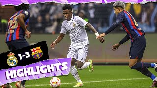 Real Madrid 13 FC Barcelona  HIGHLIGHTS  Spanish Super Cup [upl. by Swope]