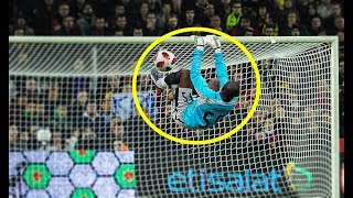 Top 10 Gymnastic Goalkeepers goal saves in Football ● HD [upl. by Ahsiym]