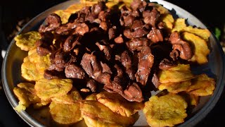 Mollejas Fritas De Pollo Con Patacon  Cocinando En Cuarentena [upl. by Thetes]