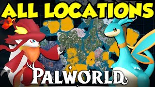 ALL PALWORLD PAL LOCATIONS  FULL PALDECK LOCATION GUIDE [upl. by Renee]