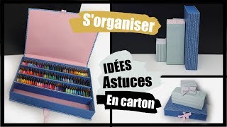 SORGANISER AVEC DU CARTON IDÉES ET ASTUCES FACILES [upl. by Miche]