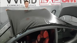 Showing A Beginner How To Vinyl Wrap A Roof [upl. by Attenrad]