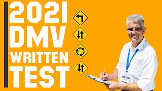 DMV Written Test 2021  DMV Practice Test 2021 60 Questions with Explained Answers [upl. by Ahsini]