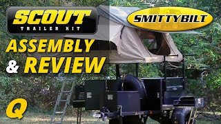 SmittyBilt Scout Trailer and Tent Assembly amp Overview [upl. by Eartnoed]